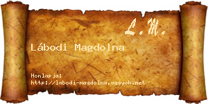 Lábodi Magdolna névjegykártya